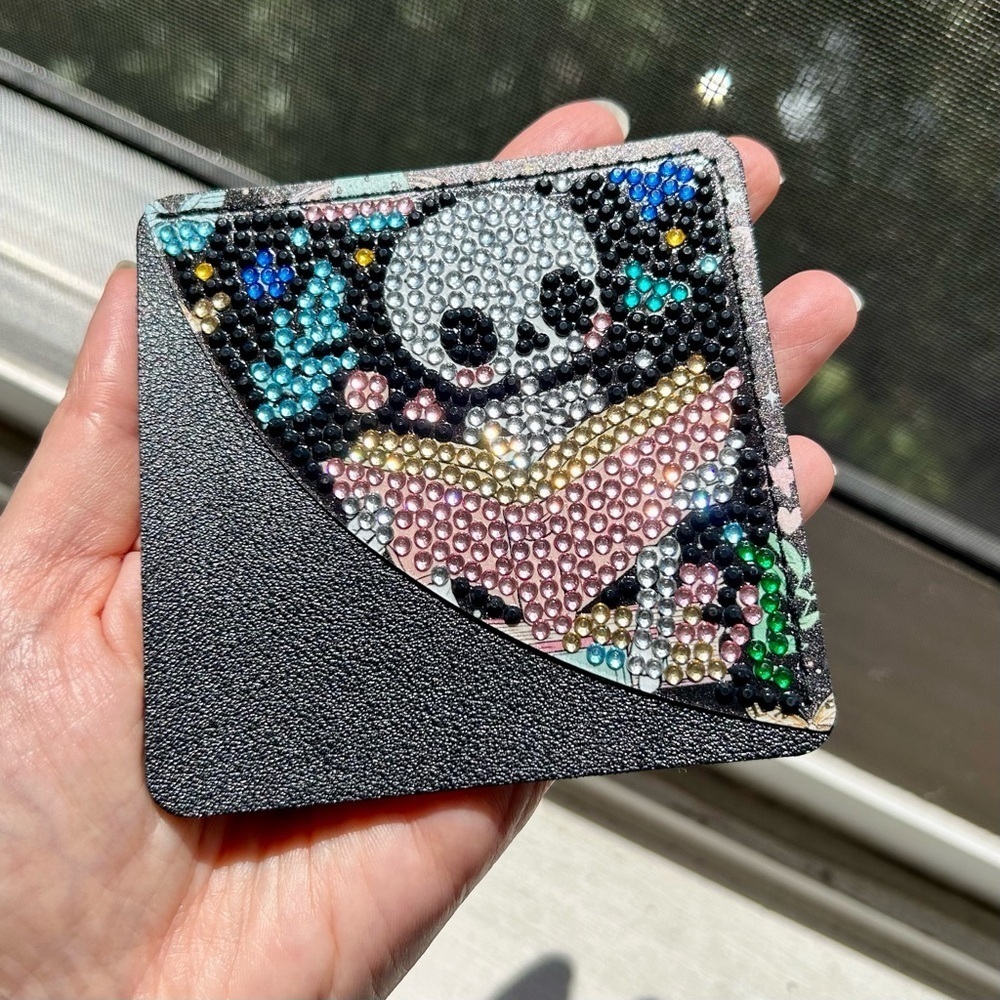 BOOKISH SKELETON 04 Diamond Art Corner Bookmark, Bling, Colorful, Handcrafted